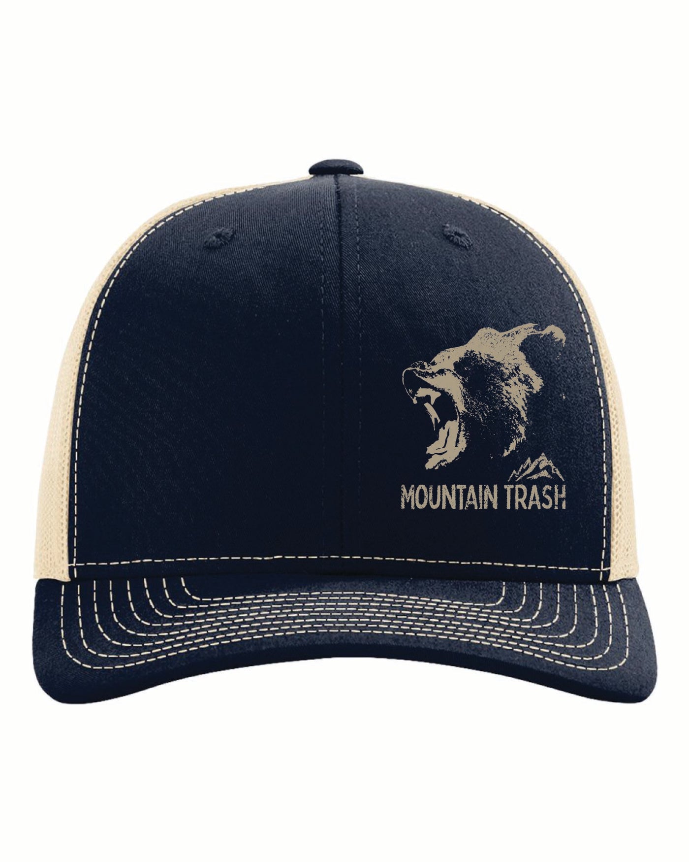 Printed Grizzly - Navy / Tan Snapback