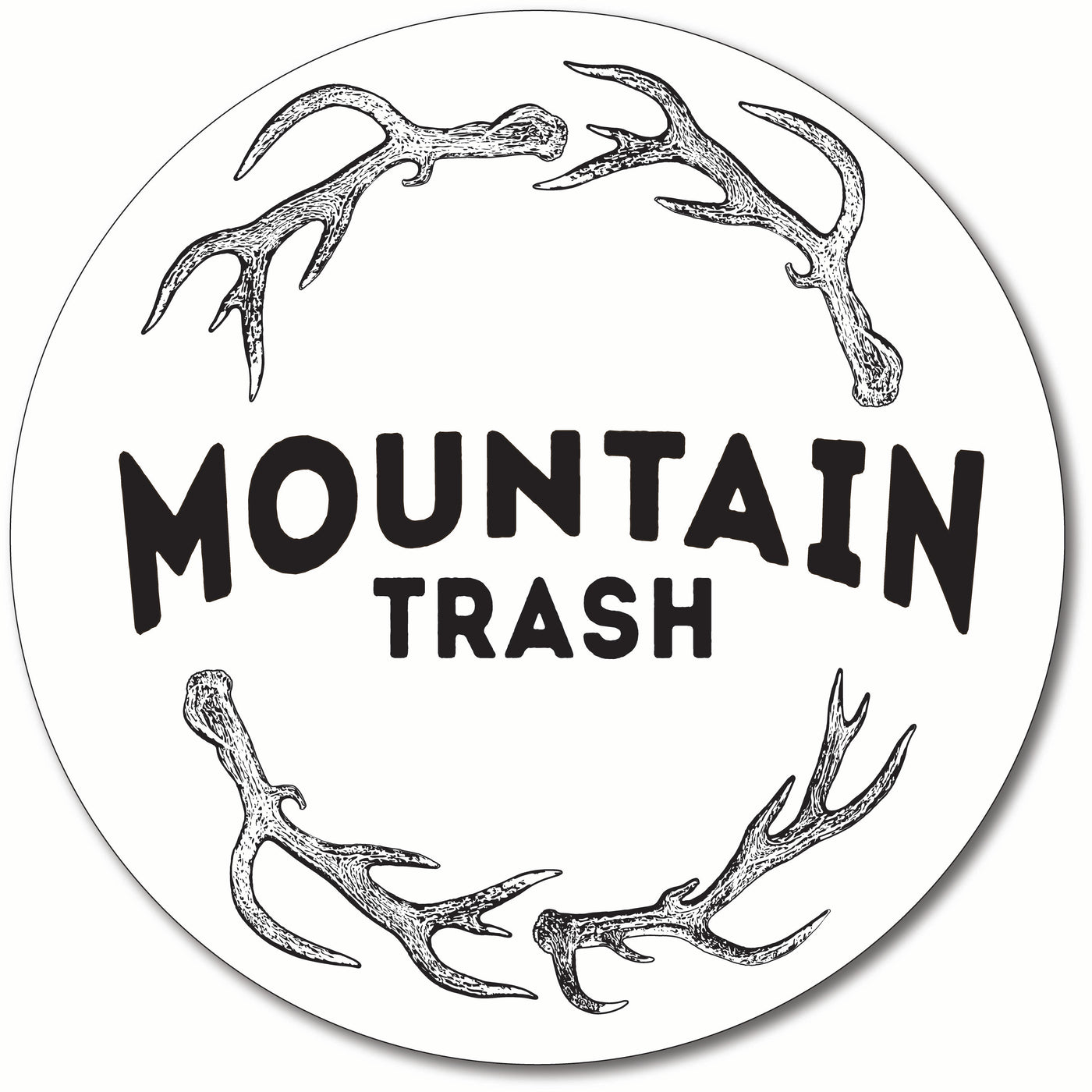 Circle Antler Sticker