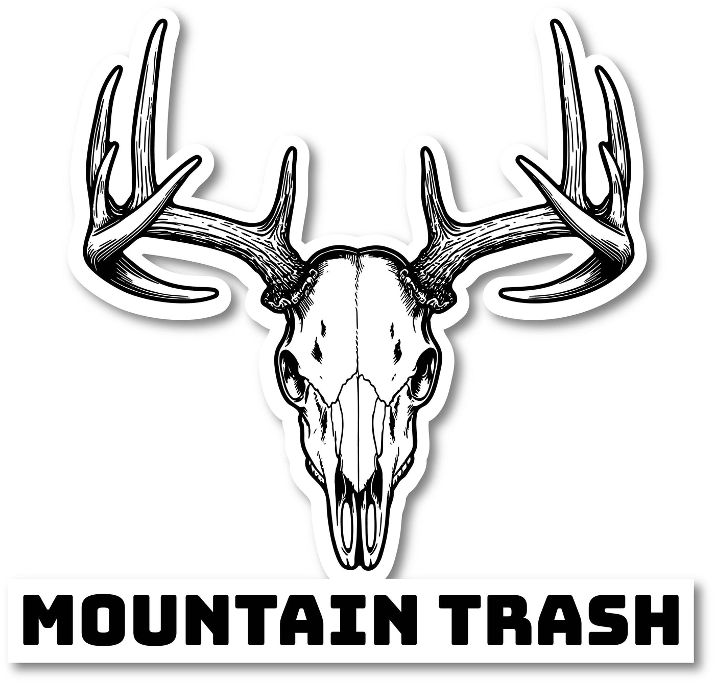 Deer Skull Sticker