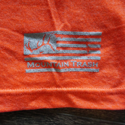 Mountain Trash with Flag