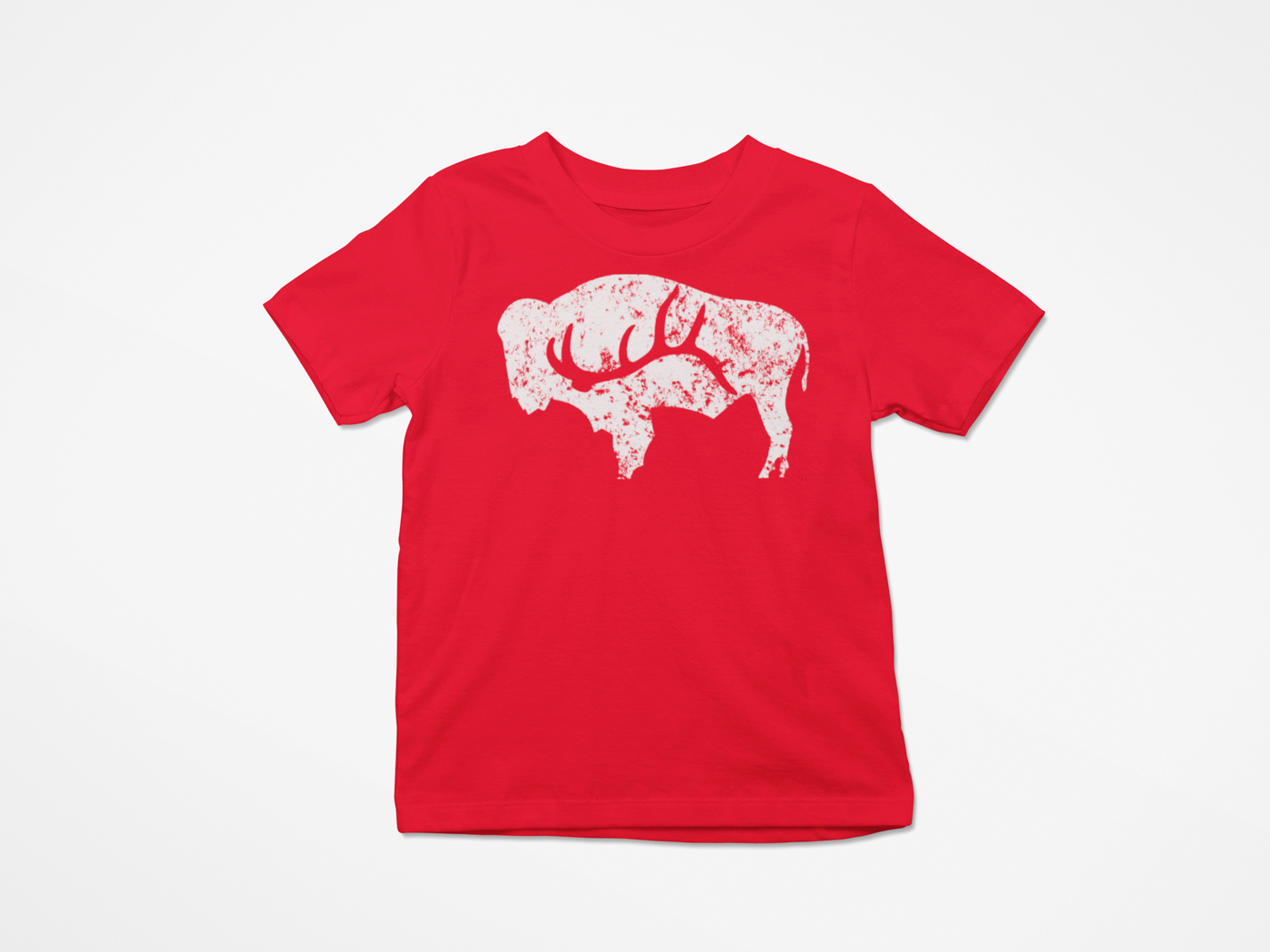 Kids Bison Wyoming Shed - Red / White