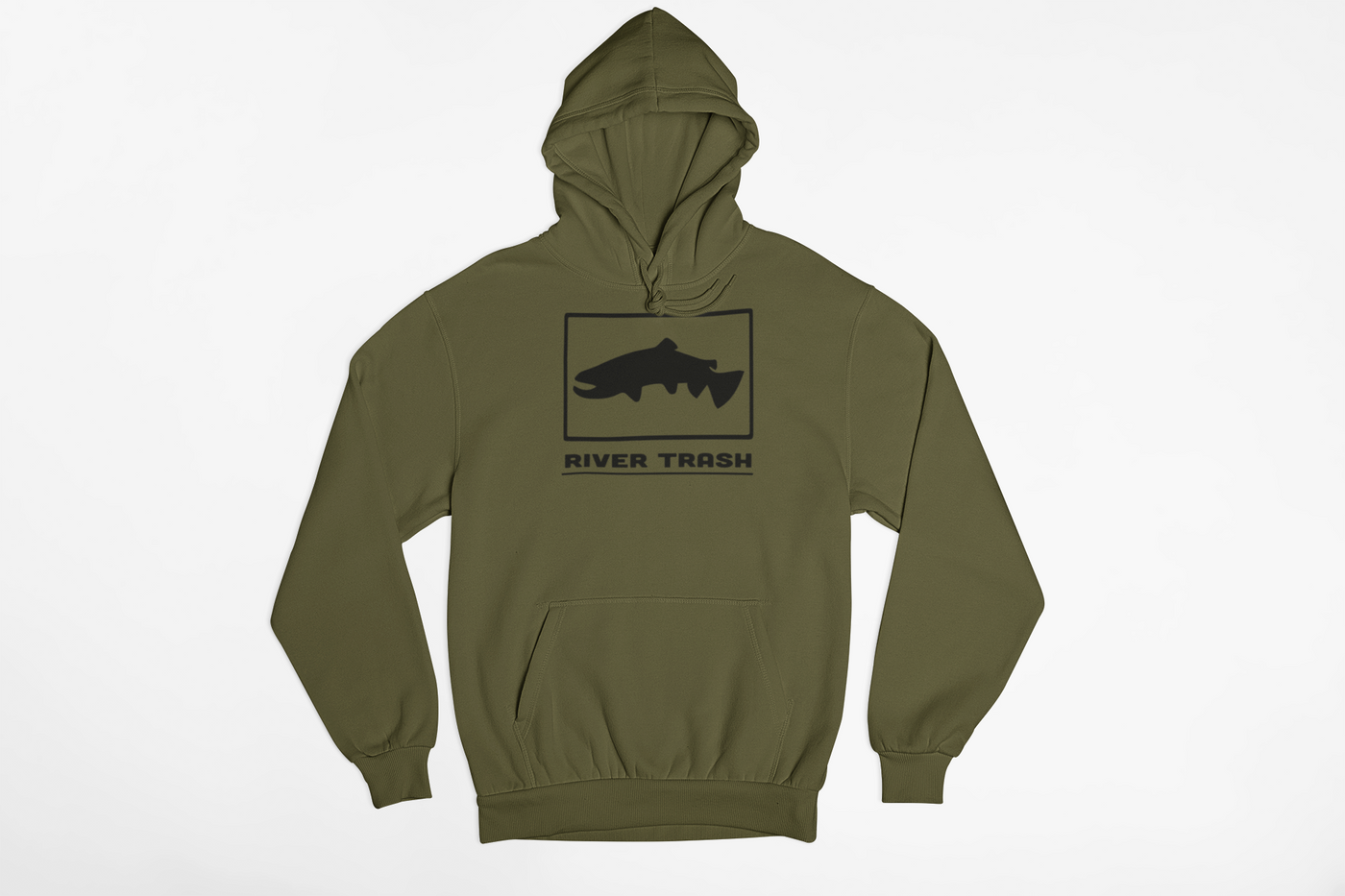 River Trash Tout - Military Green Sweatshirt