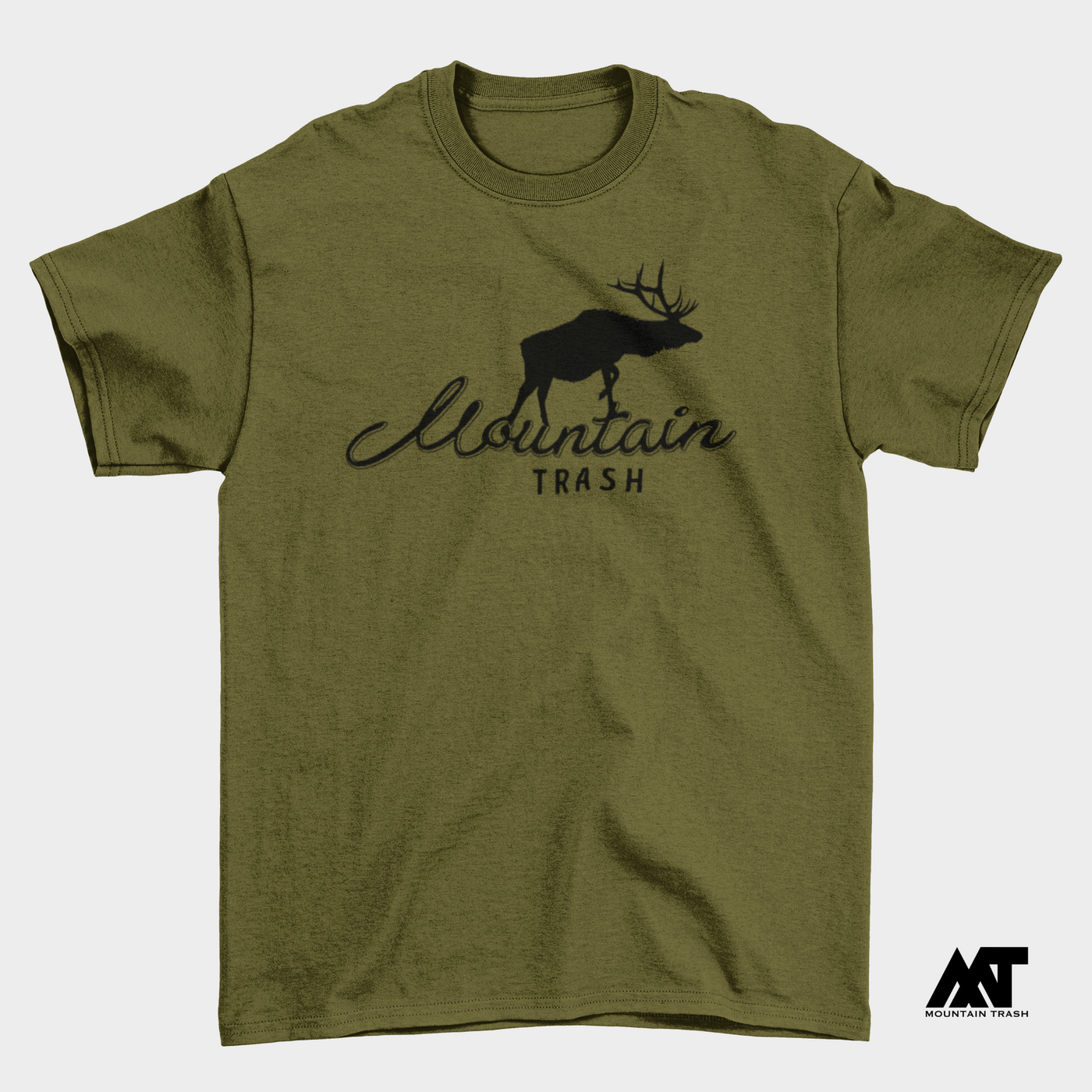 Elk T-shirt - Military Green