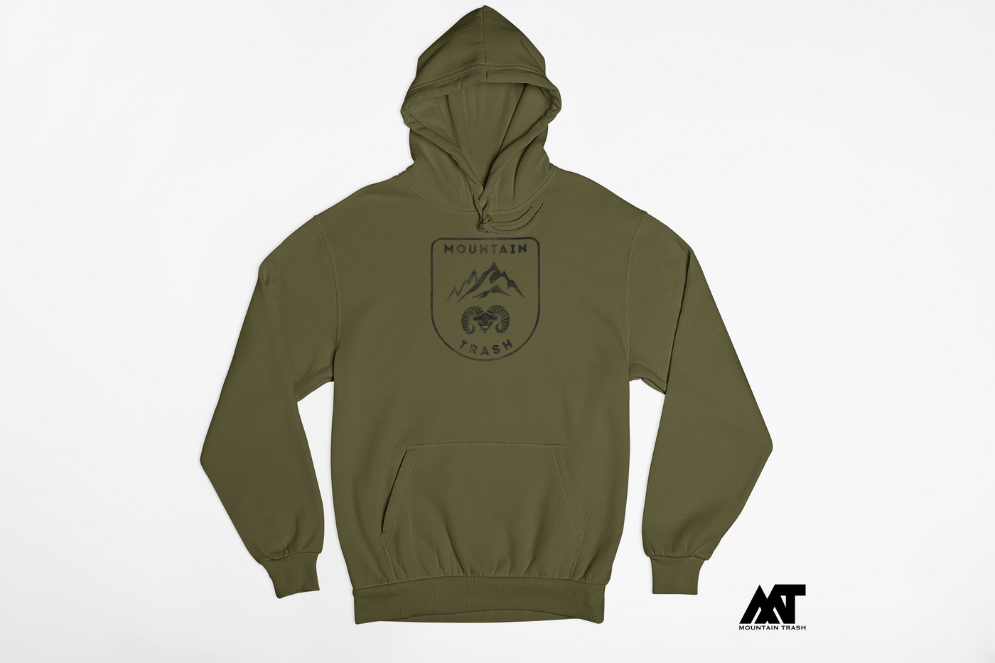 Sheep Badge - Military Green Sweatshirt