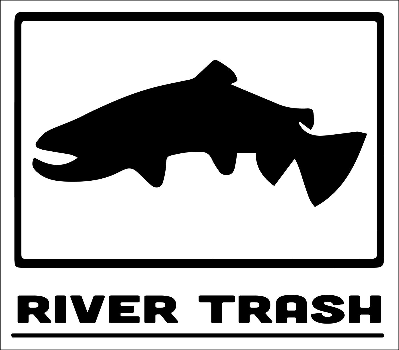 River Trash Trout Sticker